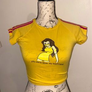 “you were never my boyfriend” crop top!